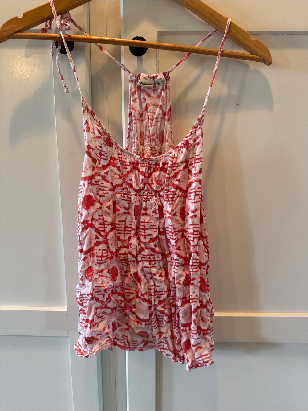 Roxy Red and White patterned Racerback Camisole